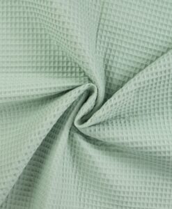 Tissu nid d'abeilles vert pâle