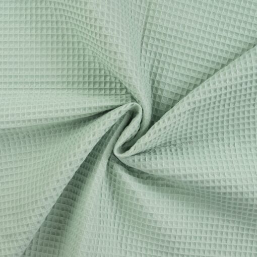 Tissu nid d'abeilles vert pâle