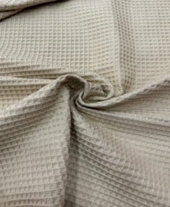 Tissu nid d'abeilles camel