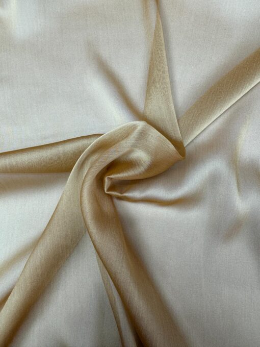 MOUSSELINE CHANGEANTE DEUX FILES OR PALE