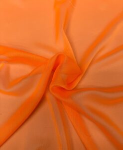 MOUSSELINE CHANGEANTE DEUX FILES ORANGE FLUO