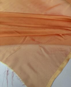 MOUSSELINE CHANGEANTE DEUX FILES ORANGE SANGUINE