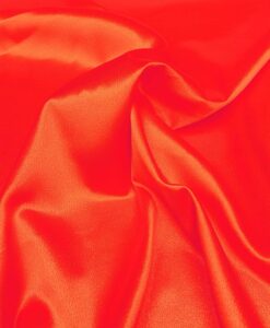 Crêpe envers satin orange vif