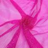 ORGANZA FOND FUCHSIA PAILLETE ARGENT