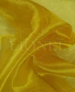 organza uni or jaune