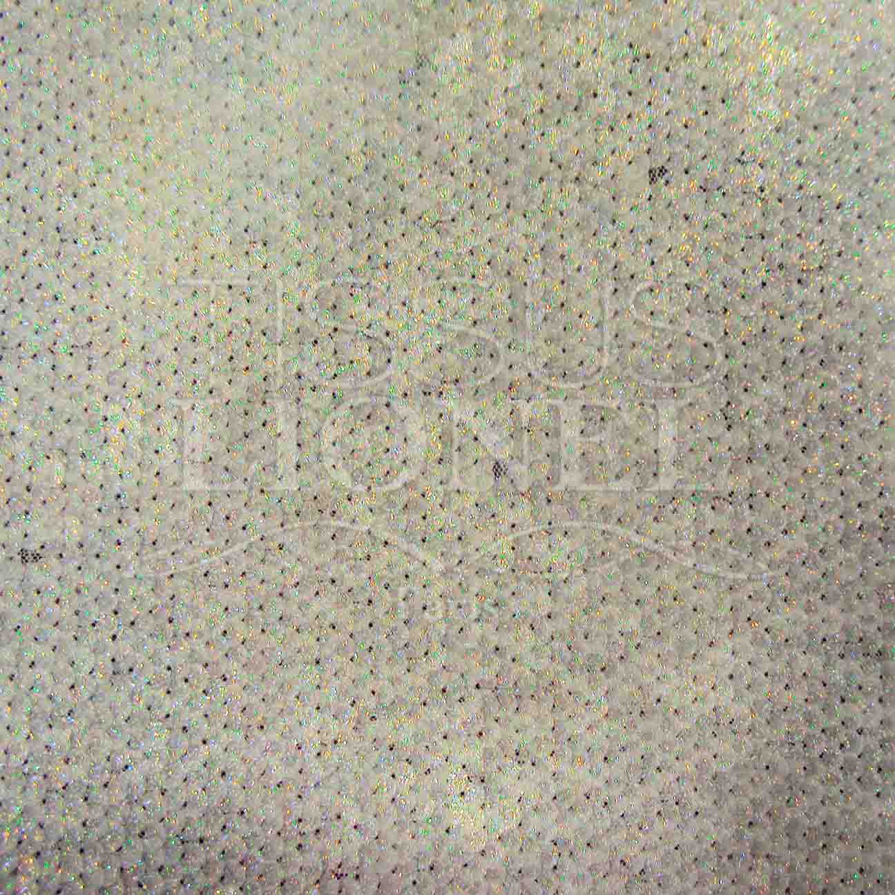 Tissu Pailleté Irisé Blanc - Transparent Sur Maille, Vendu Au Mètre, Pour Costumes & Couture