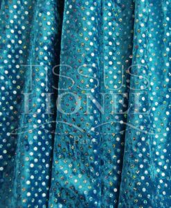 panne de velour pailleté hologramme fond turquoise pailleté argent hologramme