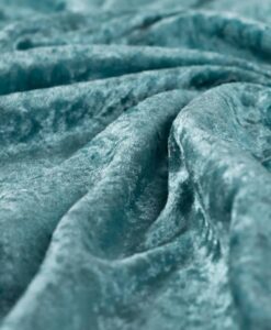 Alternative view of Panne de velours bleu aqua