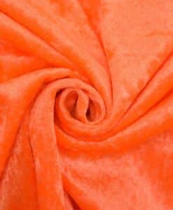 Panne de velours orange fluo