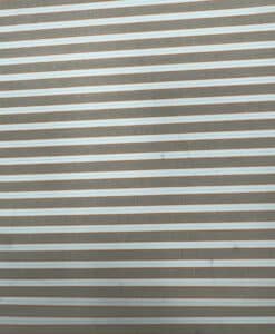 Alternative view of Popeline coton à fines rayures beige