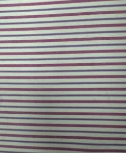 Alternative view of Popeline coton à fines rayures fushia