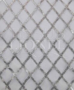 resille blanc et argent