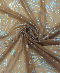 resille lycra chair pailleté psycho argent hologramme