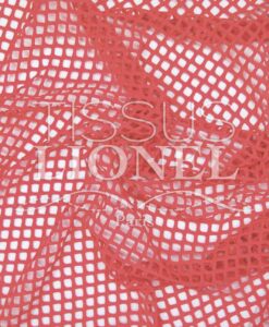 résille grosse maille rouge corail