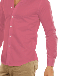 Alternative view of Coton uni rose bonbon