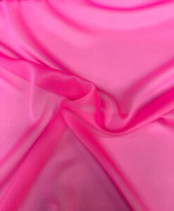MOUSSELINE CHANGEANTE DEUX FILES ROSE FLUO