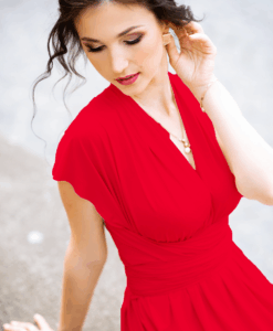 Alternative view of LYCRA MAT ROUGE FLUO