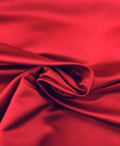 Satin duchesse acétate rouge