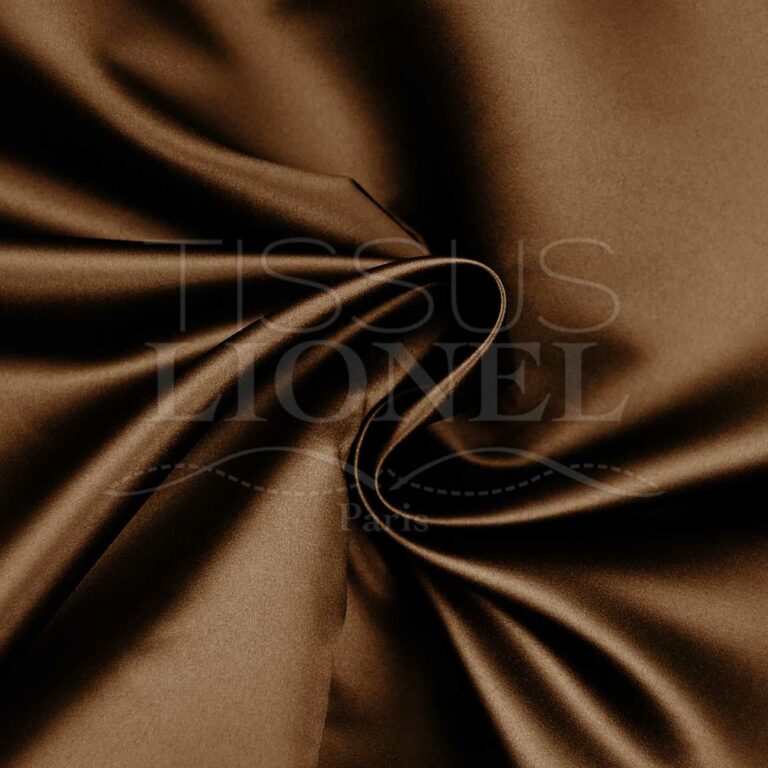 Tissu Doublure Polyester Chocolat Au Mètre - Largeur 150 Cm - Longueur 1 Mètre - Neuf Fluide
