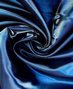 Satin duchesse liquide bleu marine