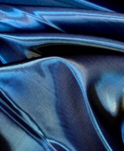 Alternative view of Satin duchesse liquide bleu marine