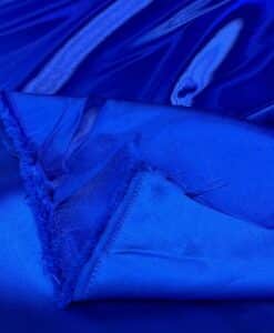 Alternative view of Satin duchesse liquide bleu royal