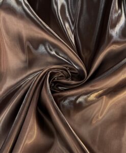 Satin duchesse liquide marron