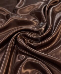 Alternative view of Satin duchesse liquide marron