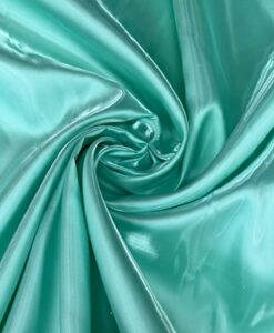 Satin duchesse liquide vert d'eau