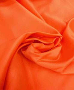 Satin duchesse orange vif