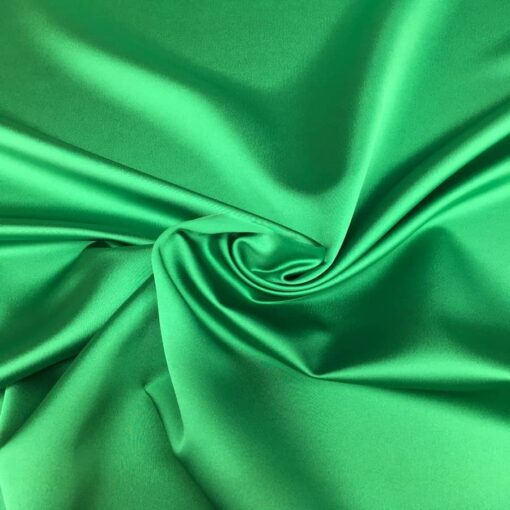 Satin elasthanne double vert brazil