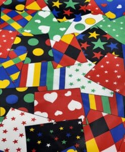 Alternative view of Satin imprimé patchwork carnaval