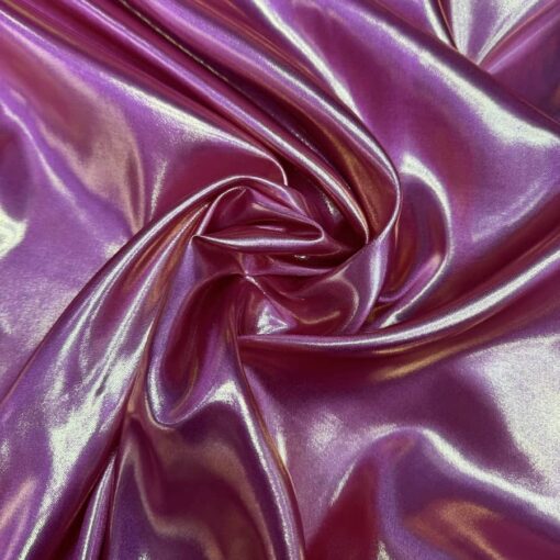 Satin lamé Fuchsia et or