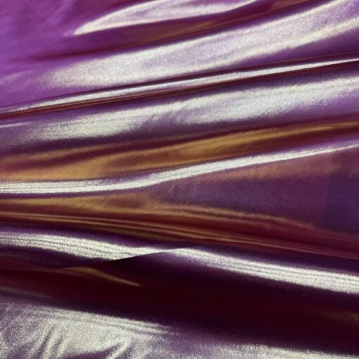 Satin lamé Fuchsia et or – Image 2
