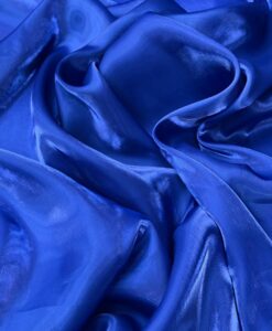 Alternative view of Satin liquide bleu royal