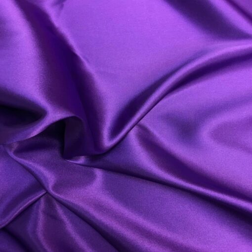 Satin élasthanne violet