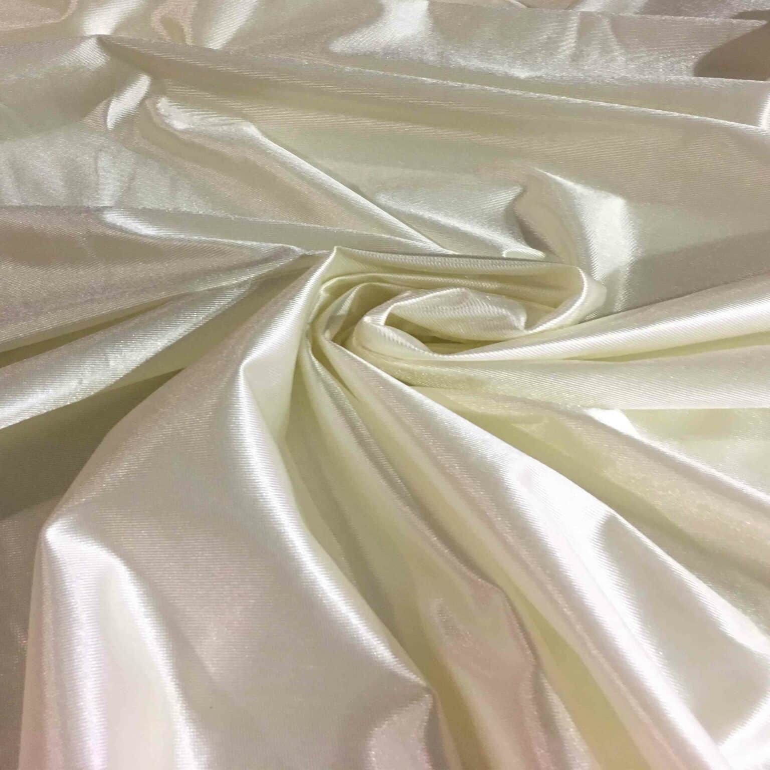 Satin maille charmeuse ecru