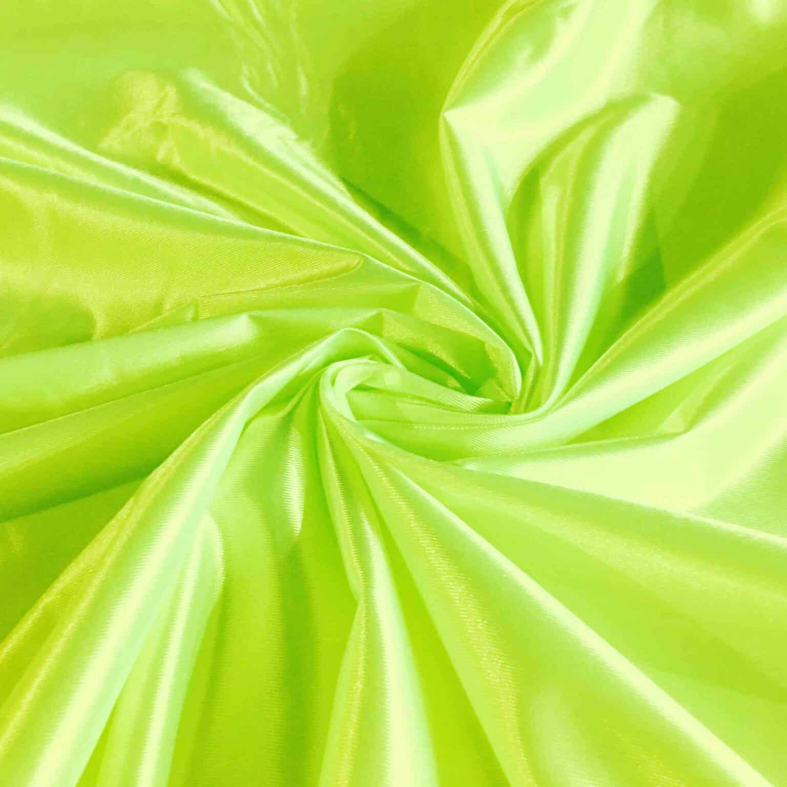 Satin maille charmeuse jaune fluo