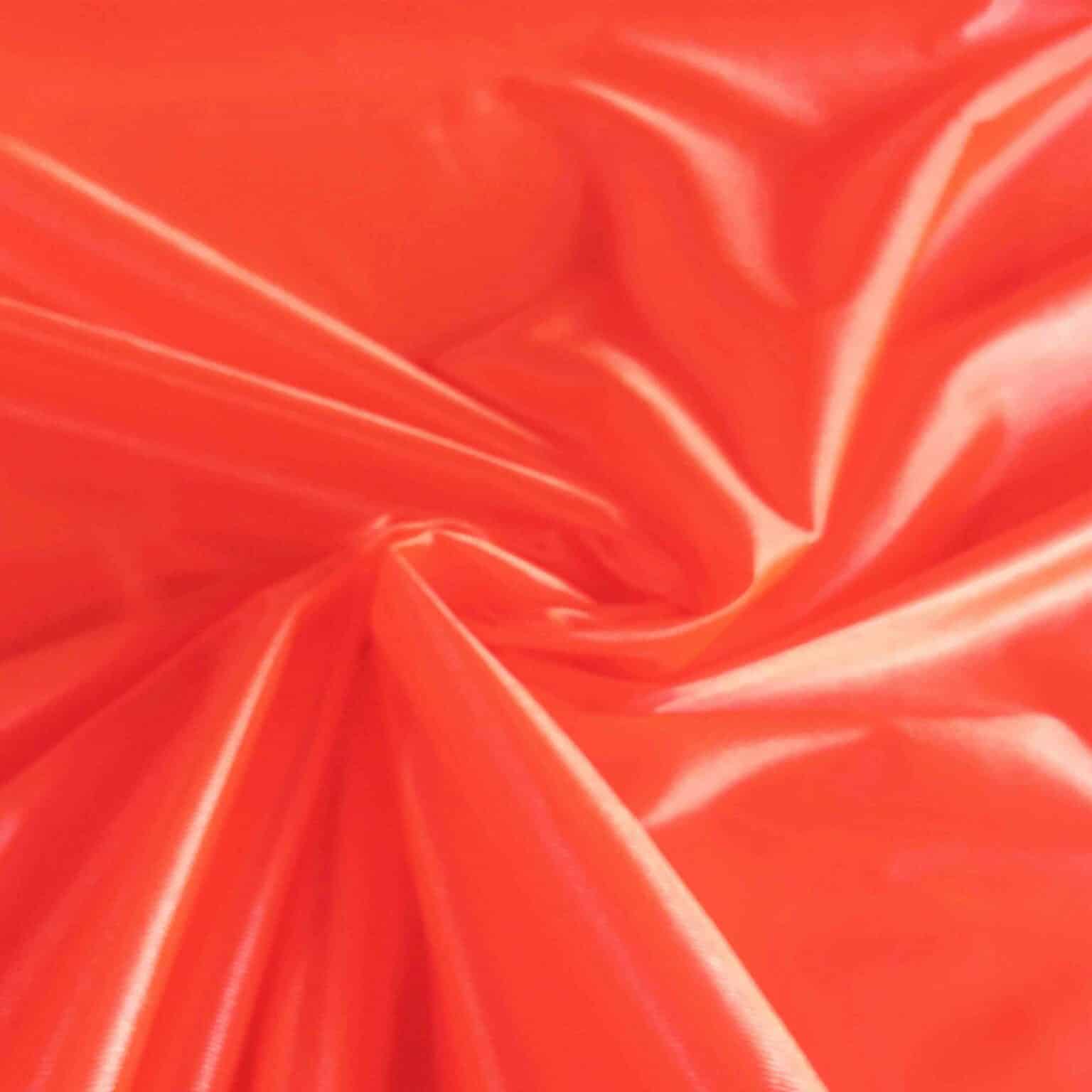 Satin maille charmeuse orange fluo