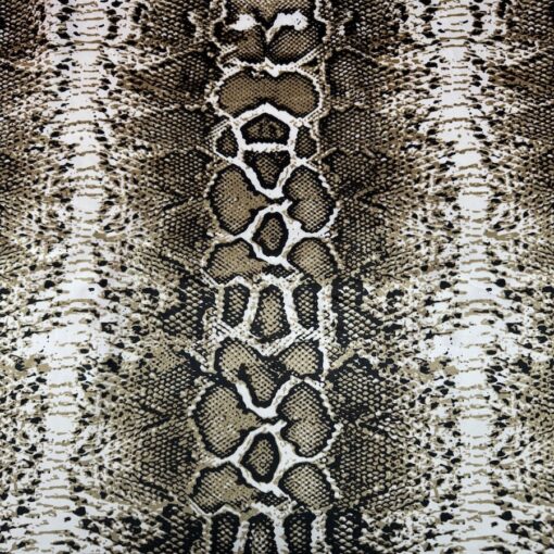 satin soyeux imprimé peau de serpent