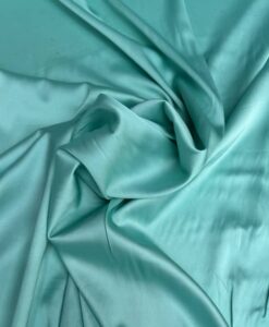 Satin touché de soie vert d'eau