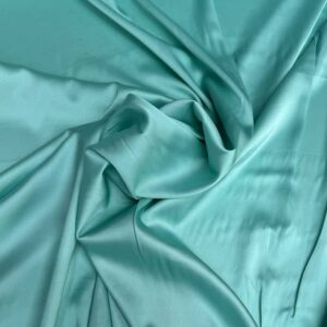 Satin touché de soie vert d'eau