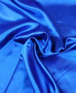 SATIN UNI BLEU ROYAL