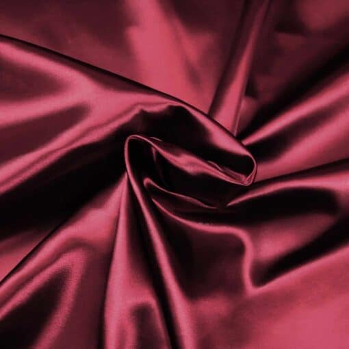 SATIN UNI BORDEAUX