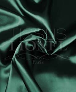 satin uni vert bouteille