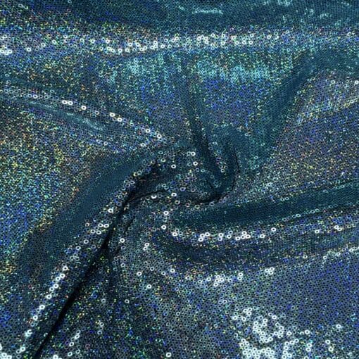 Sequin magic turquoise hologramme