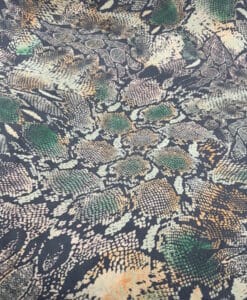 Suédine imprimé serpent tropical