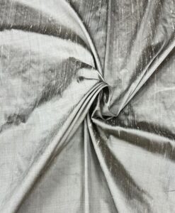 Tissu soie shantung taupe et noir