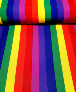 Tissu Burlington arc en ciel