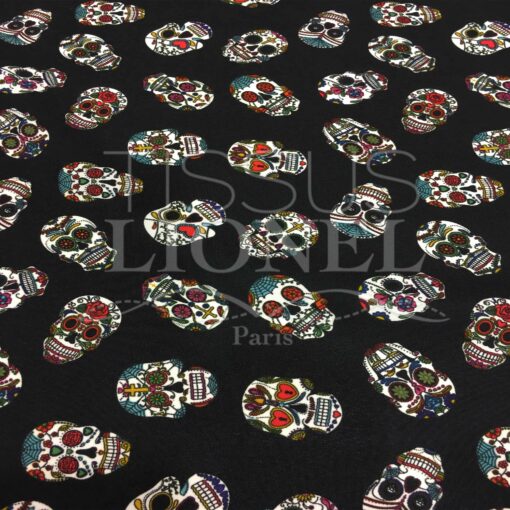 Tissu Burlington calavera